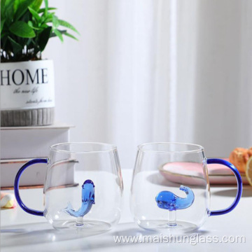 Transparent Three-dimensional Pattern Glass Cup